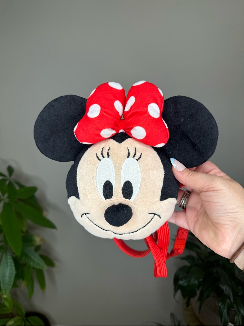 Tokyo Disney Resort Minnie Mouse Plush Crossbody Mini Bag Japan